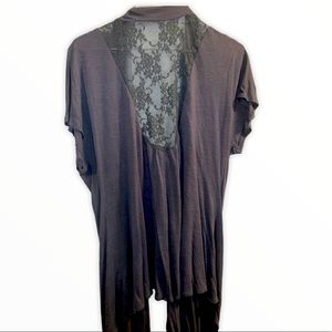 Eyelash - Womens Gray Cover up, no closure & see thru back.. | L